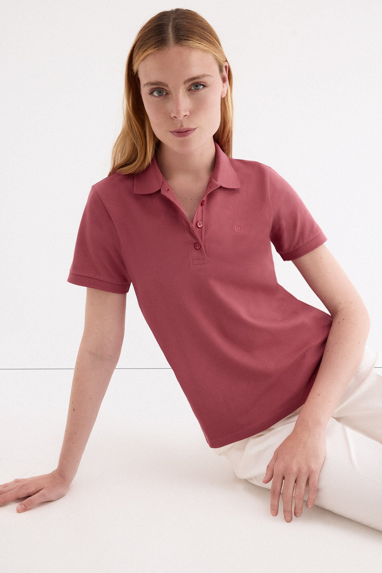 Pedro del Hierro Short sleeve polo shirt Pink