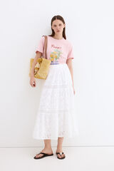 Pedro del Hierro Pedro print T-shirt Pink