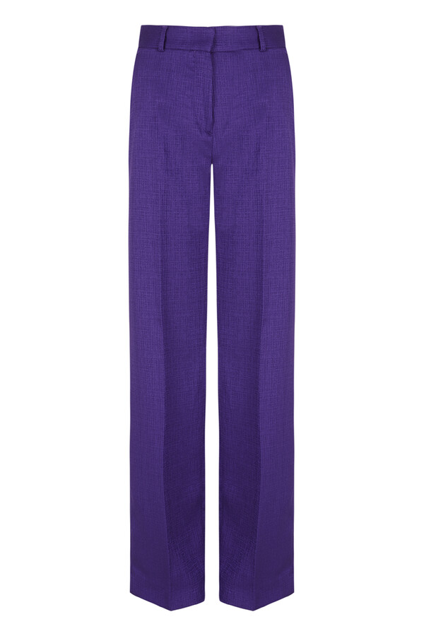 Pedro del Hierro Jacquard suit trousers Purple