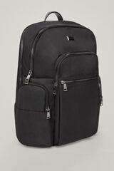 Pedro del Hierro Mochila tejido lisa Negro