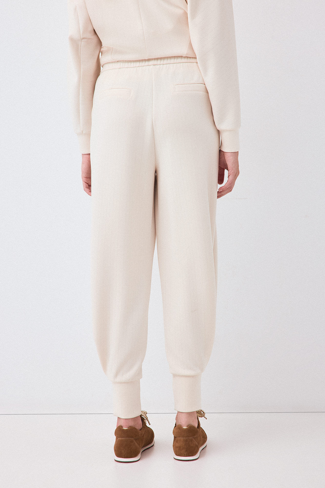 Pedro del Hierro Soft touch jogger trousers Ecru
