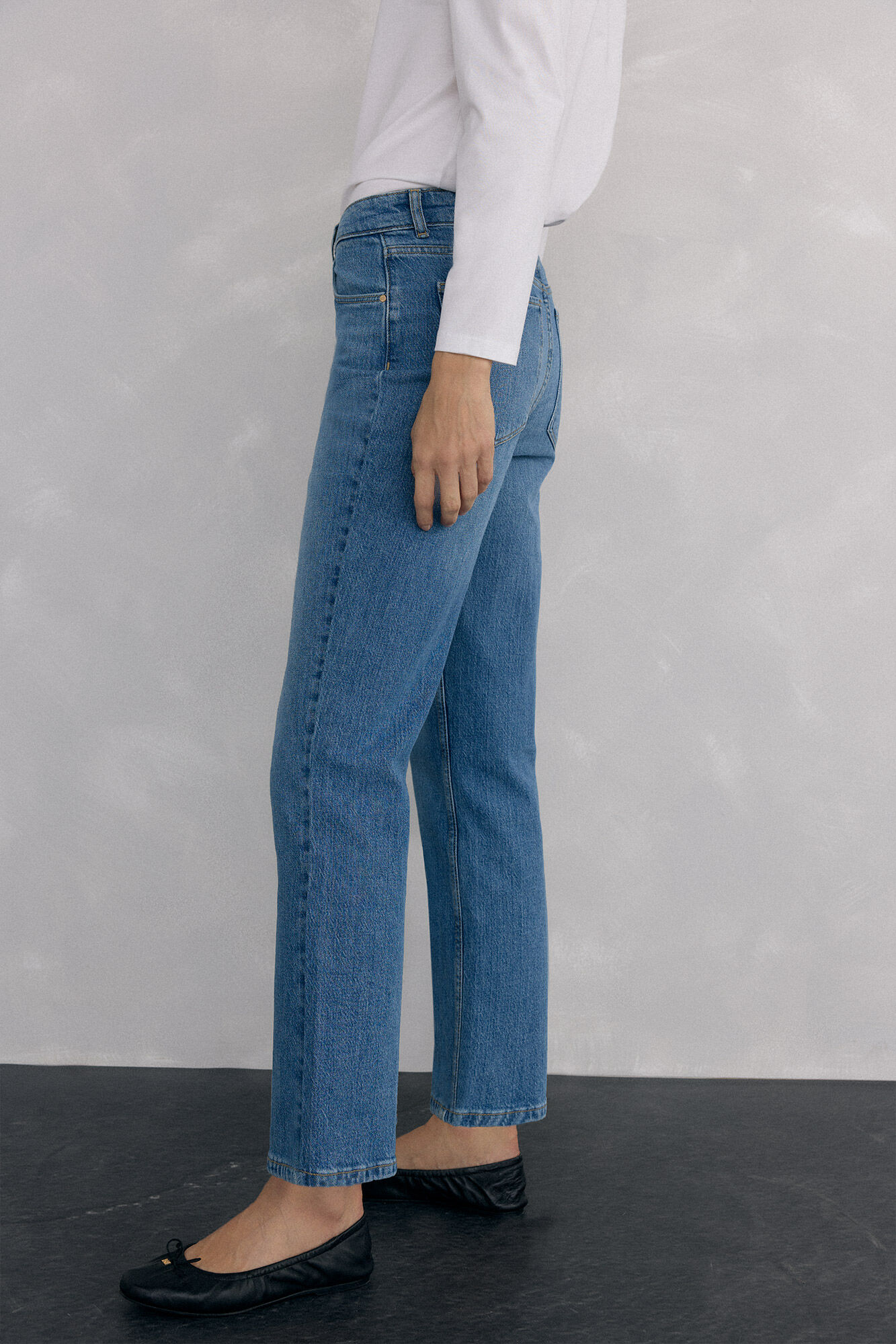 Pedro del Hierro Jeans straight basic Azul