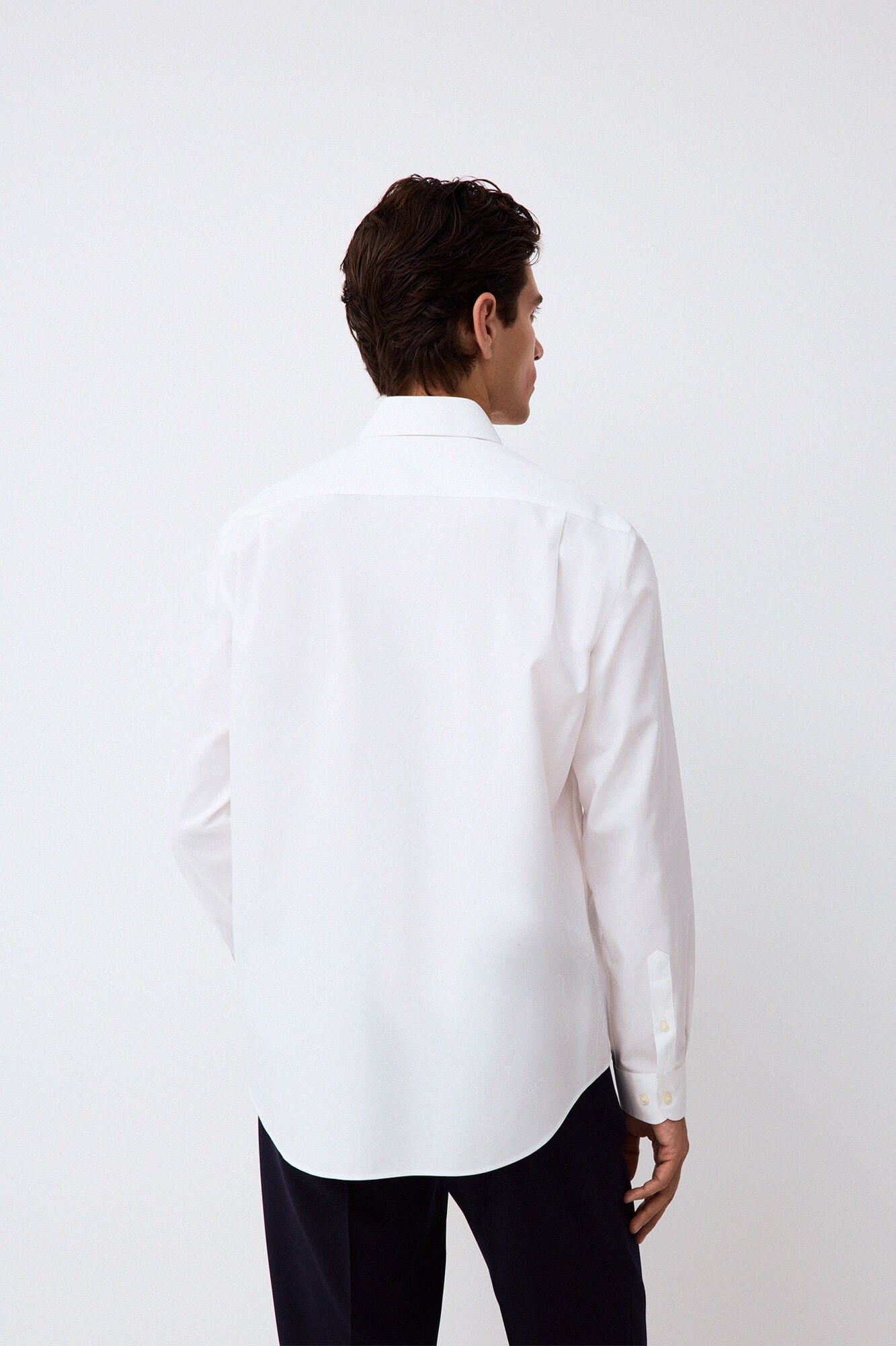 Pedro del Hierro Plain non-iron + anti-stain dress shirt White