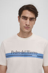 Pedro del Hierro Logo T-shirt Beige