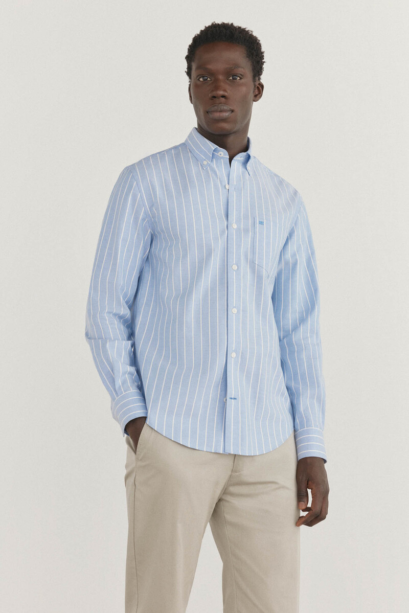 pedro del hierro Camisa non iron oxford rayas Rebajas de fábrica