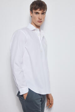 Pedro del Hierro Plain textured shirt White