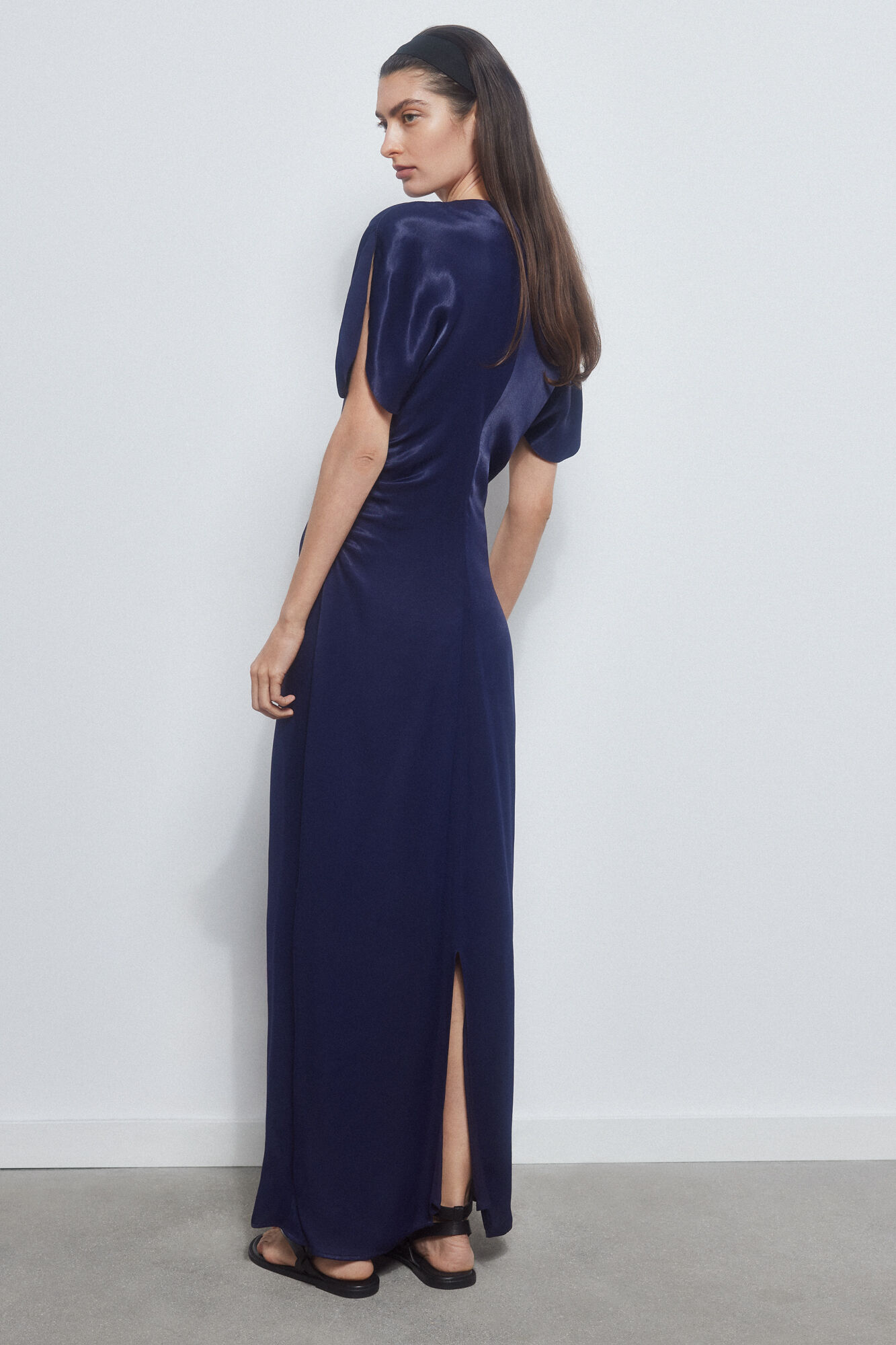 Pedro del Hierro Dress with ruched side Blue
