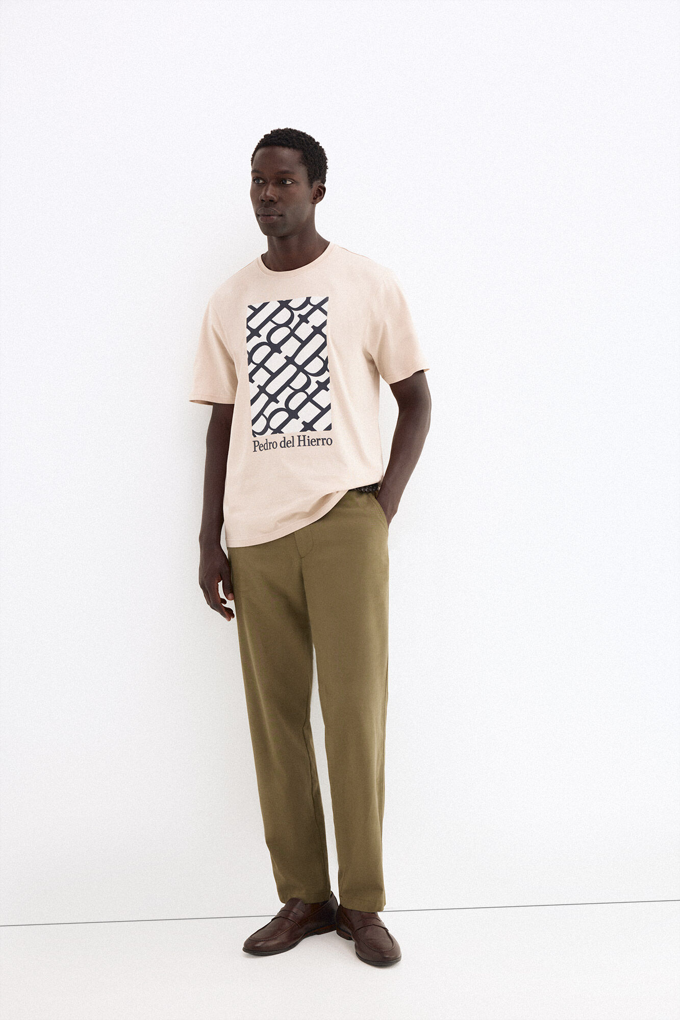 Pedro del Hierro Printed logo T-shirt