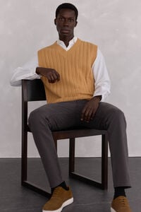 Pedro del Hierro Coloured slim fit 5-pocket trousers.