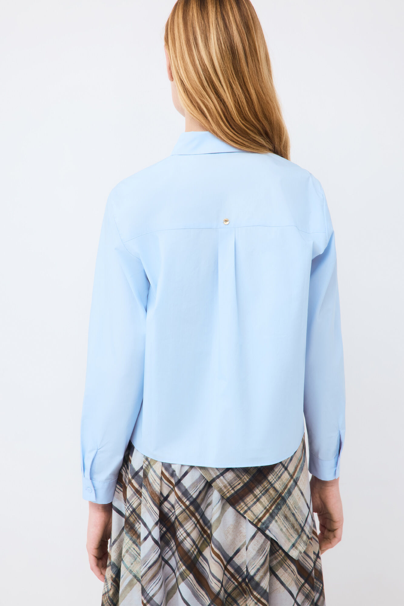 Pedro del Hierro Short sleeve pocket shirt Blue