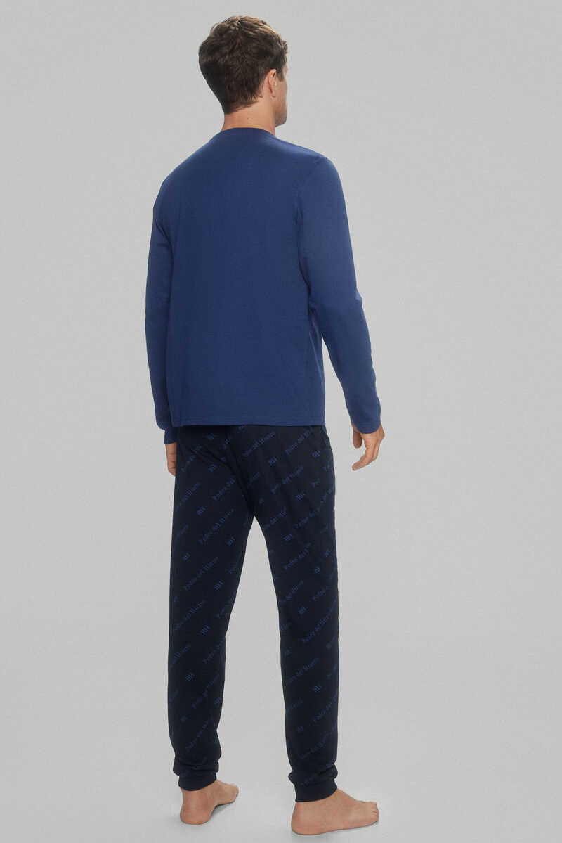 Pedro del Hierro Jersey-knit pyjama set Blue