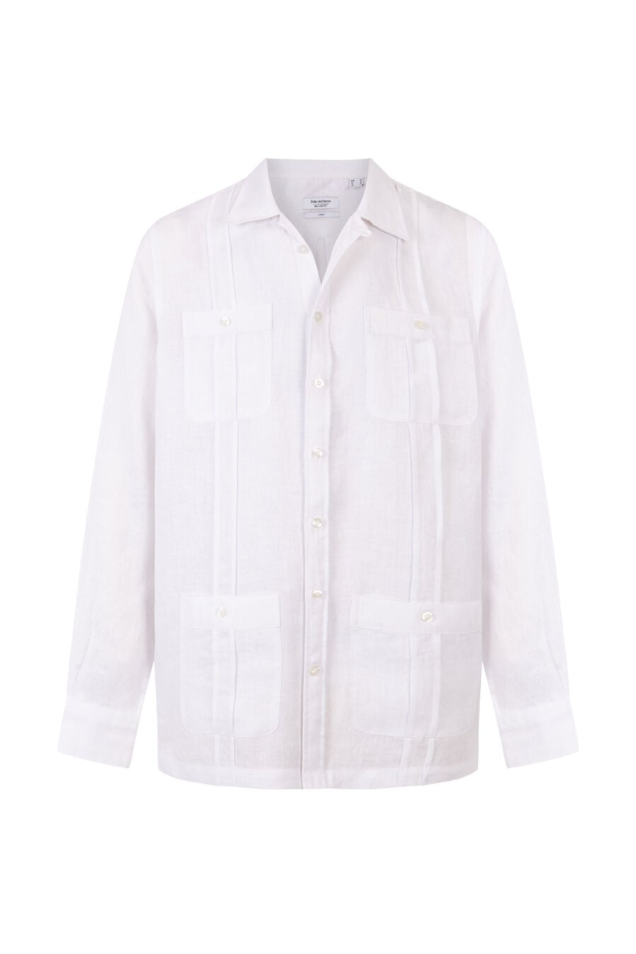 Pedro del Hierro Linen Guayabera shirt White