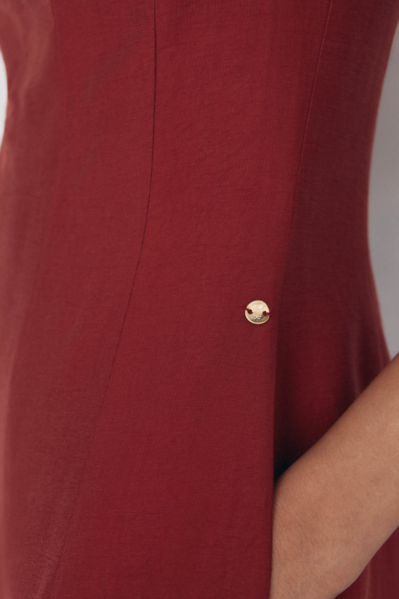 Pedro del Hierro Midi dress cuts Red