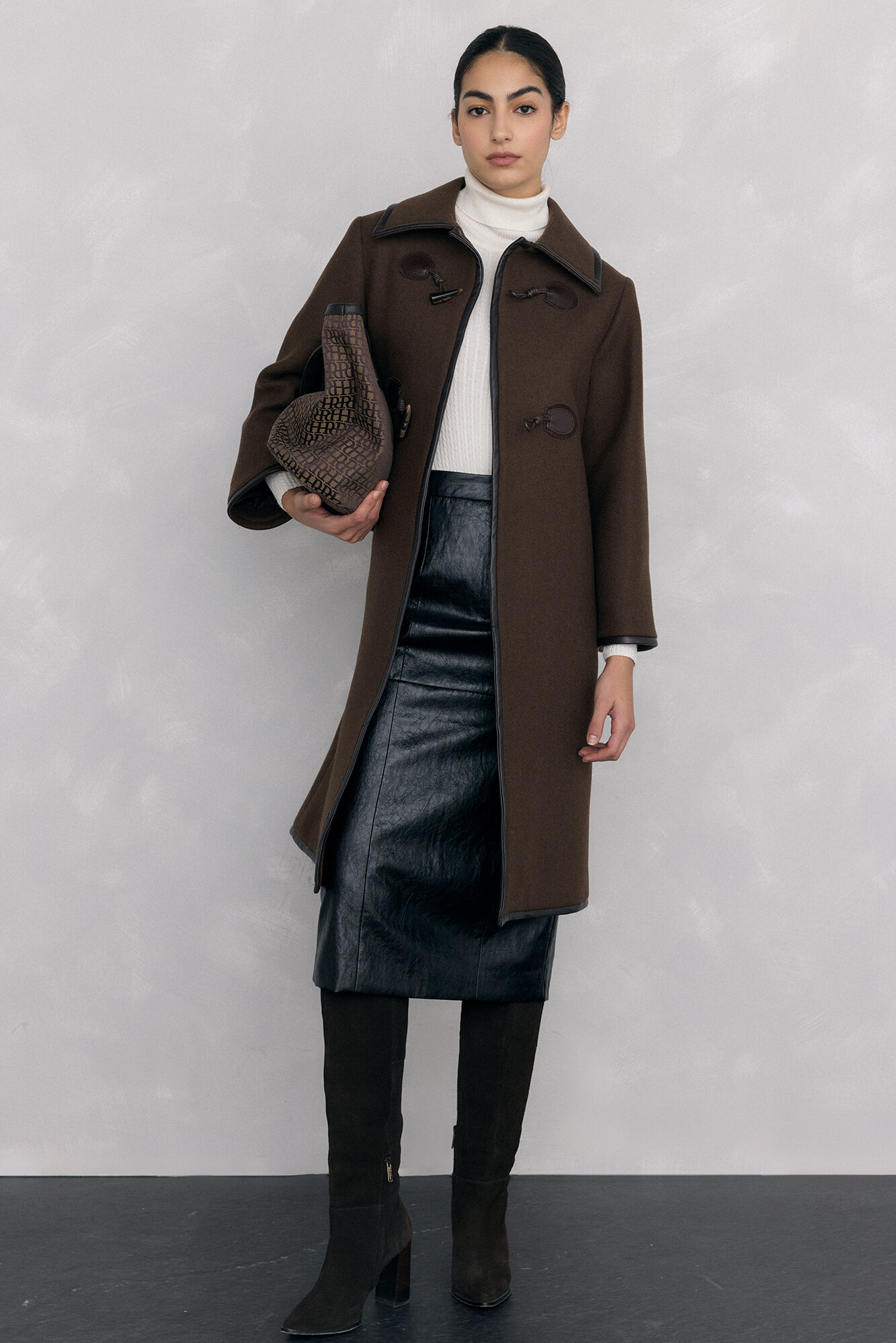Pedro del Hierro Coat with contrasting details