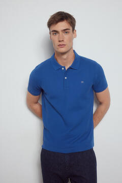 Pedro del Hierro Essential slim polo shirt Blue