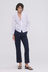 Pedro del Hierro Comfort straight trousers Blue