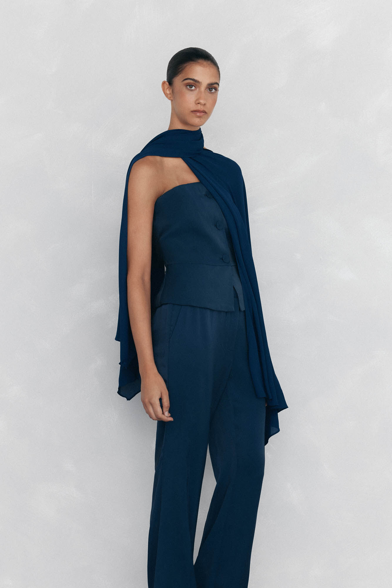 Pedro del Hierro Party shawl Blue