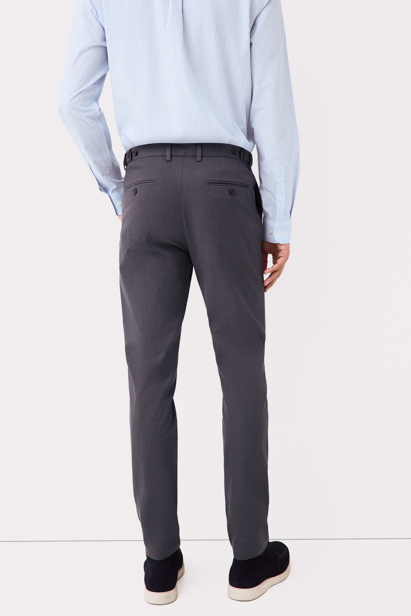 Pedro del Hierro Oversized slim chinos Grey