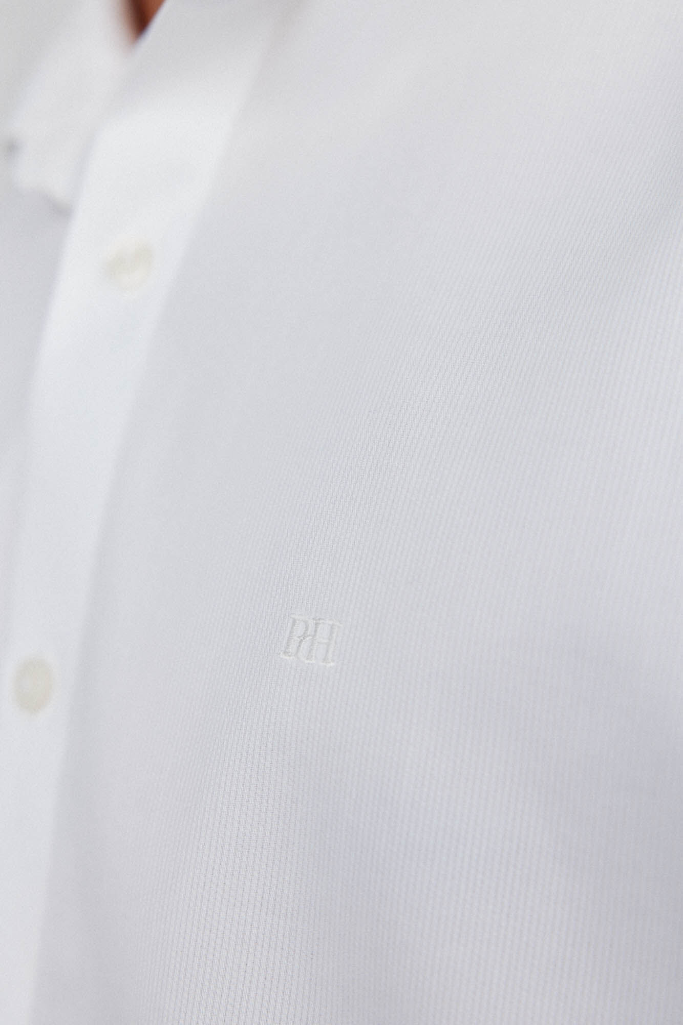 Pedro del Hierro Slim fit non-iron + stain-resistant structured dress shirt White