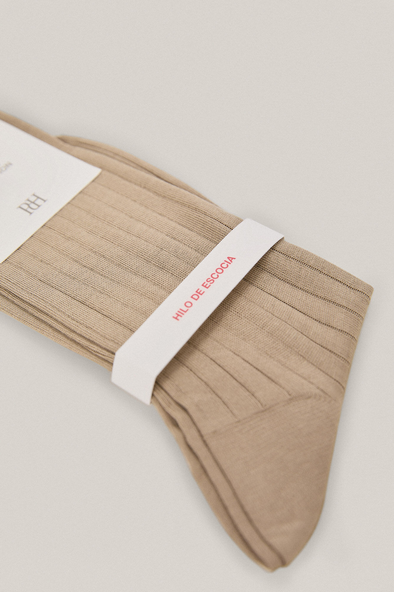 Pedro del Hierro Calcetin liso canale Beige