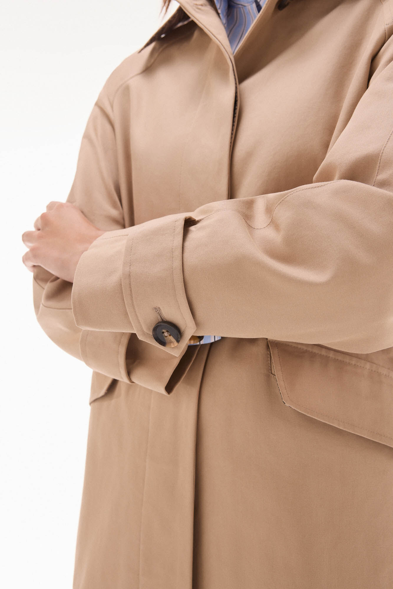 TFP by Tamara Falc&oacute; Parka comprida capuz Beige