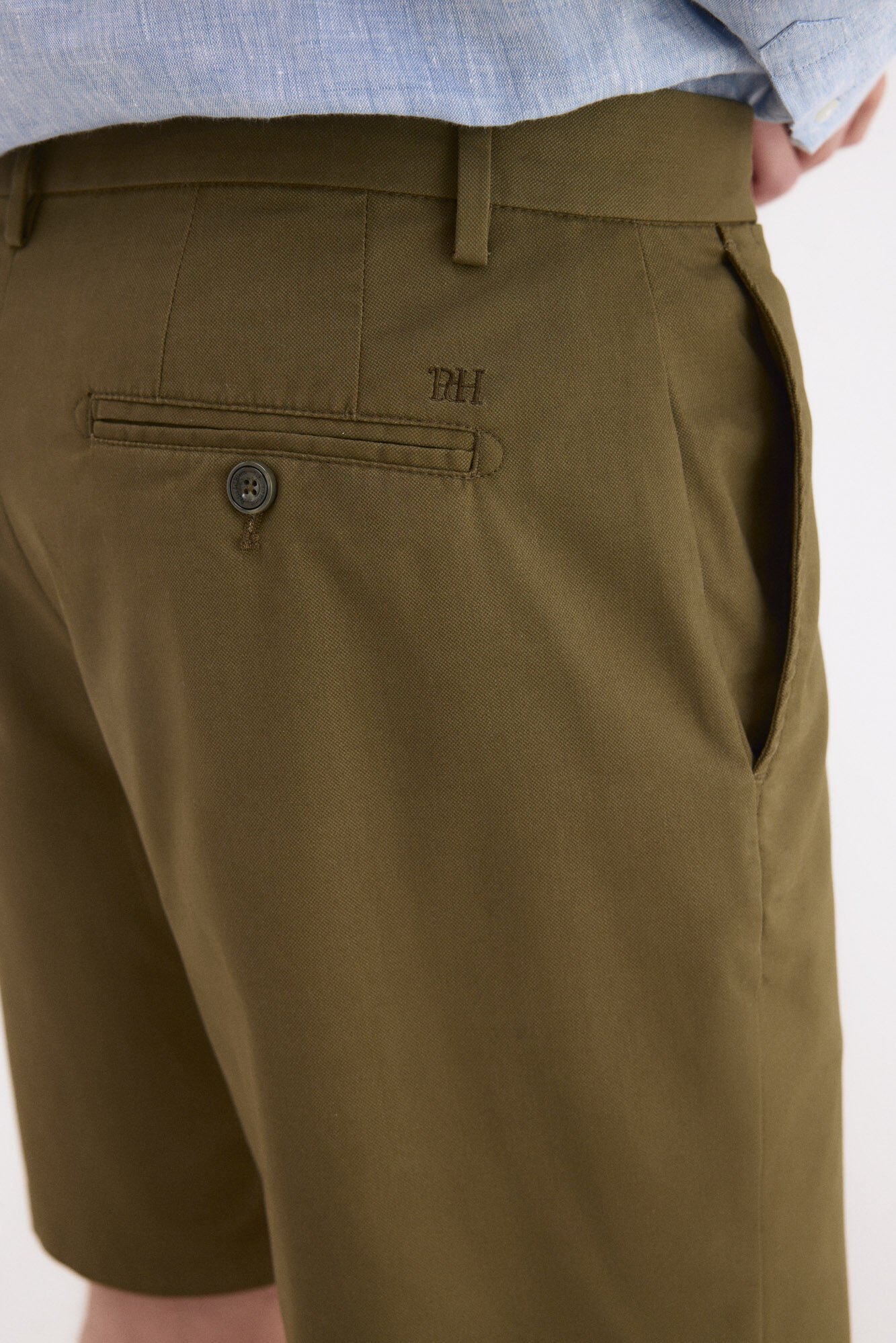Pedro del Hierro Structured Bermuda shorts Green