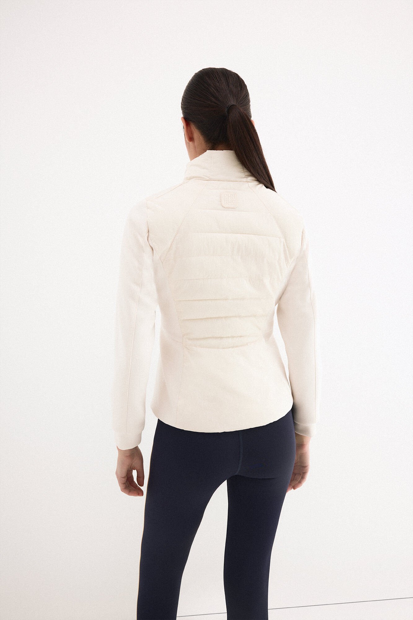 Pedro del Hierro Fitted combined parka Beige