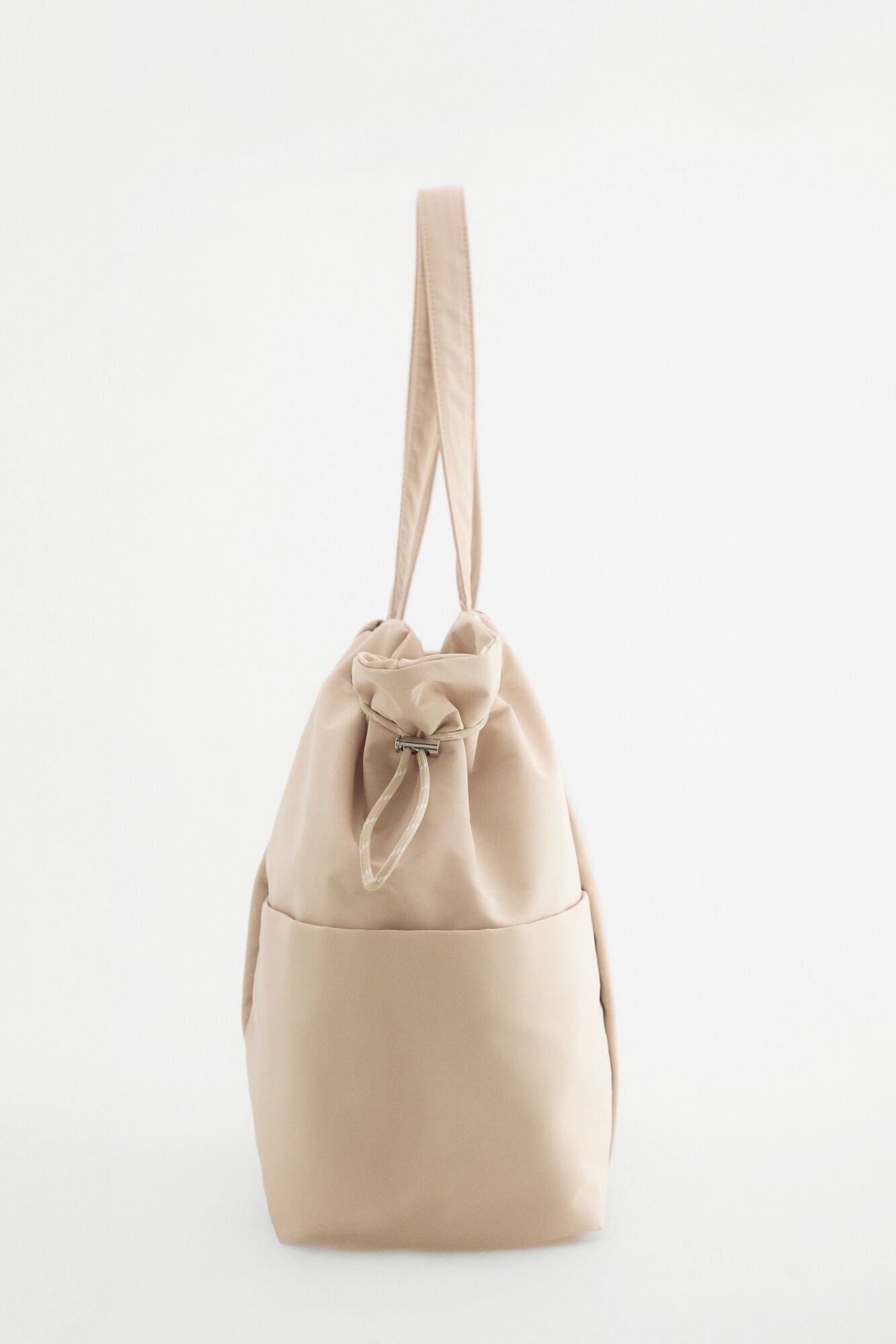 Pedro del Hierro Large canvas handbag Beige