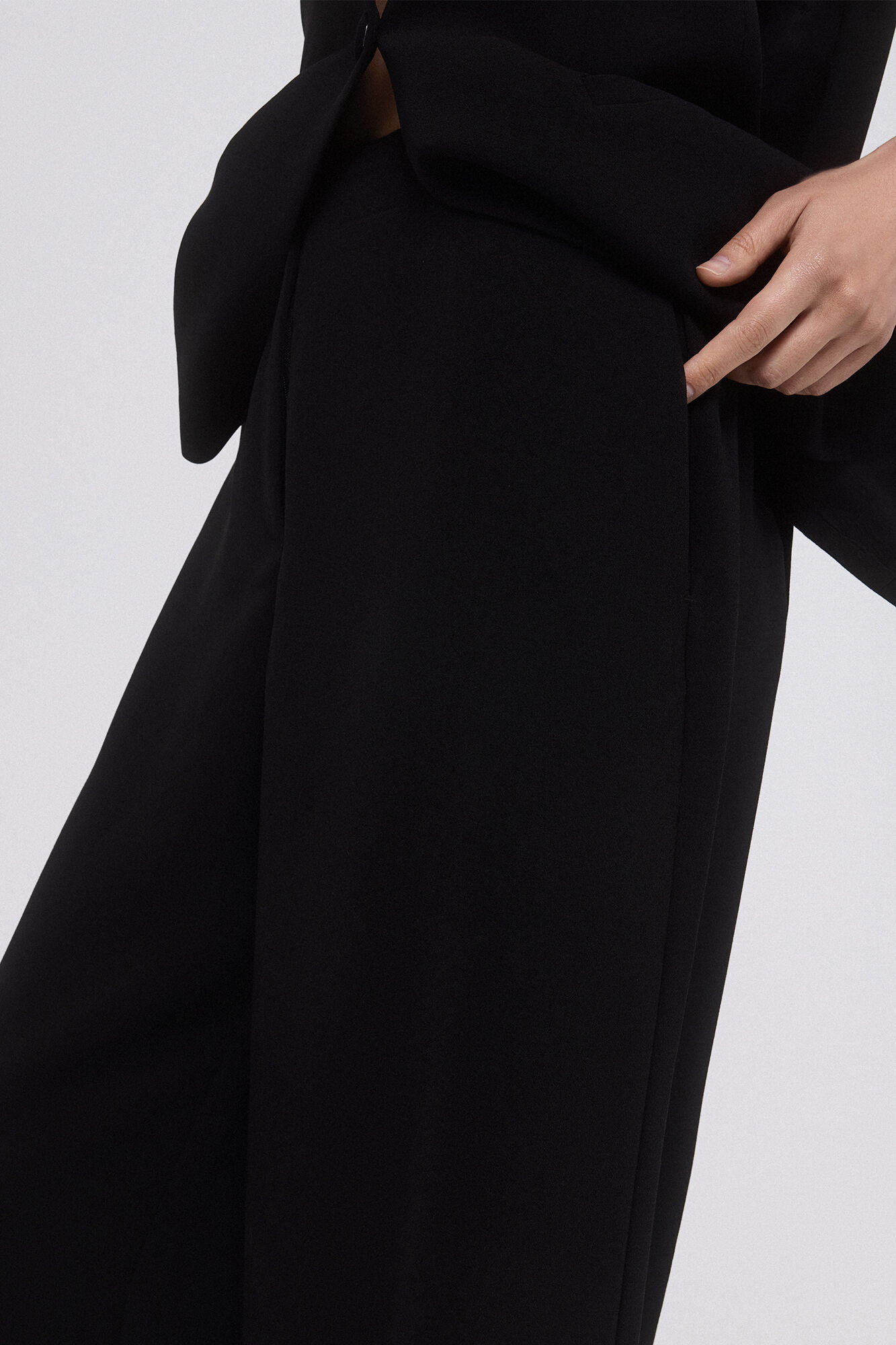 Pedro del Hierro Pantal&oacute;n ancho Negro