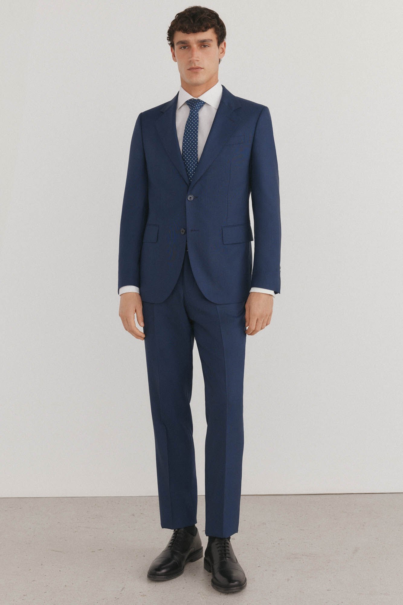 Pedro del Hierro Plain non-iron + stain-resistant cufflinks shirt White