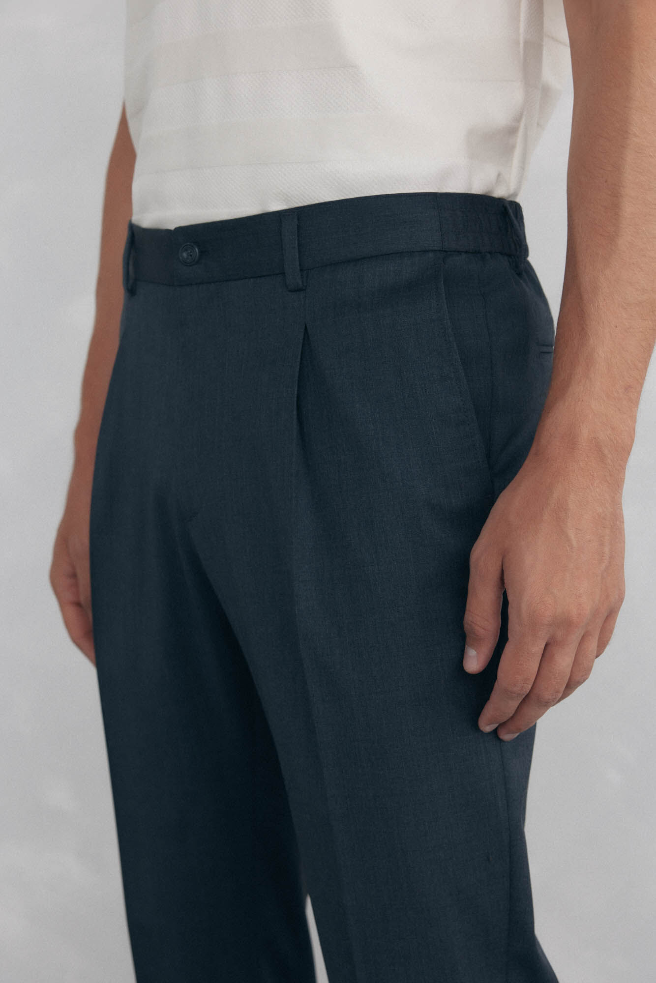 Pedro del Hierro Tapered fit chinos trousers Grey