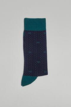 Pedro del Hierro Casual polka-dot socks Blue