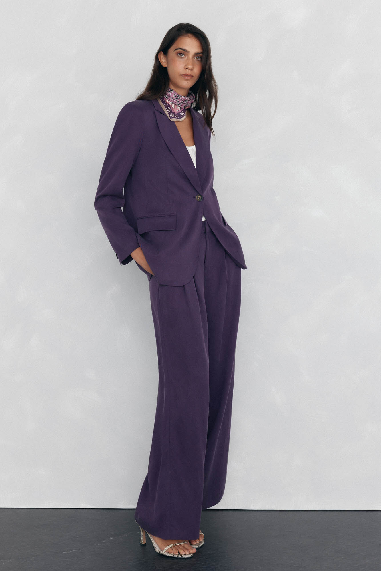 Pedro del Hierro Purple regular fit blazer Purple