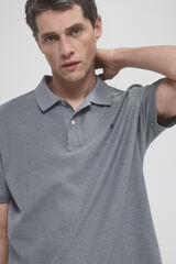 Pedro del Hierro Basic polo shirt with embroidered logo Grey