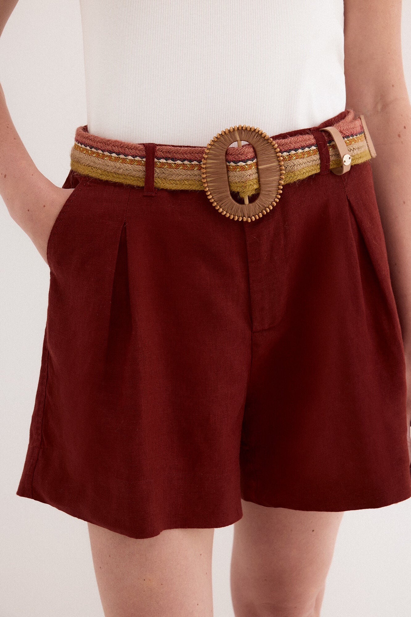 Pedro del Hierro Multicoloured braided belt