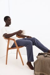 Pedro del Hierro T-shirt de manga curta em algod&atilde;o espanhol Branco