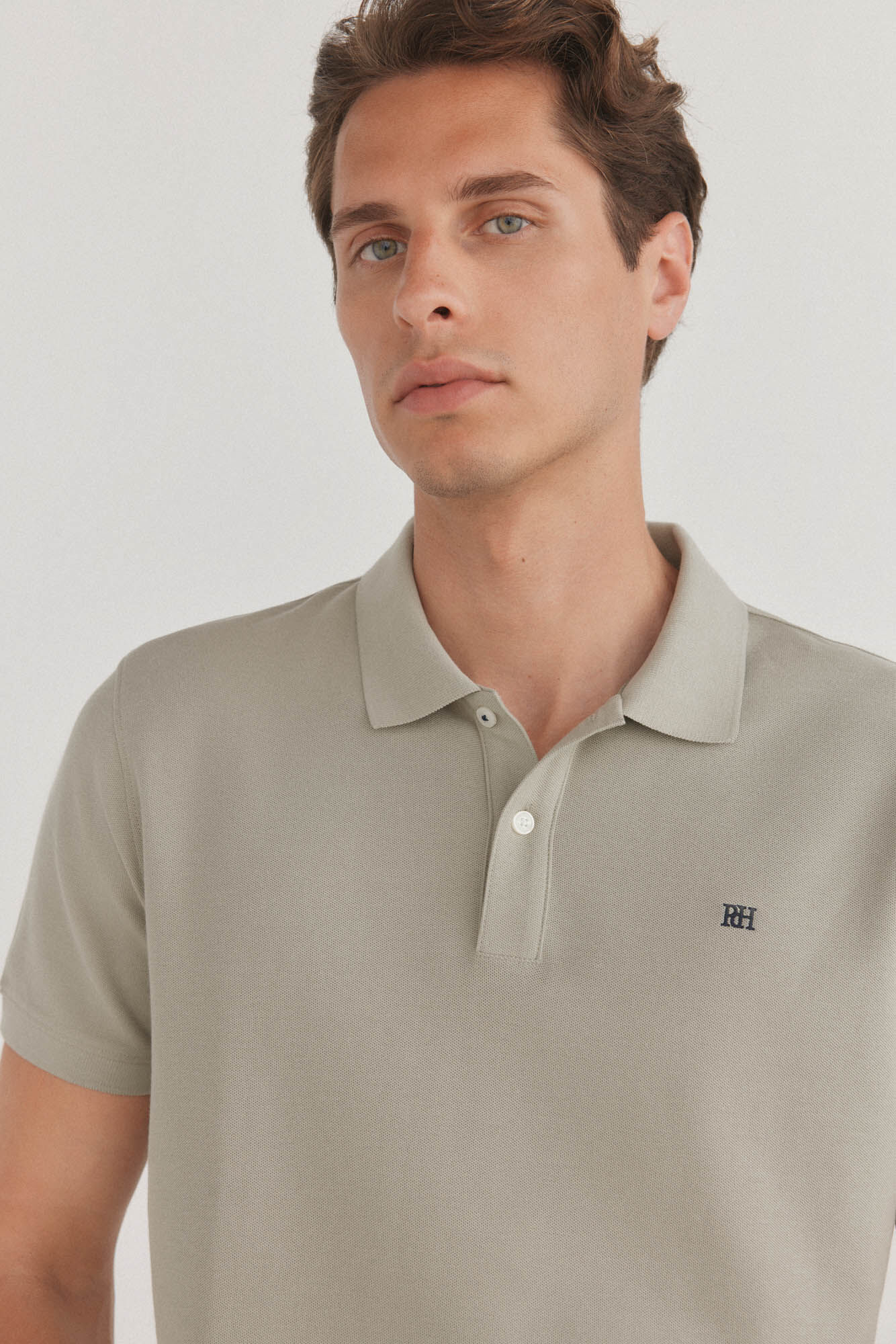 Pedro del Hierro Essential slim polo shirt Green