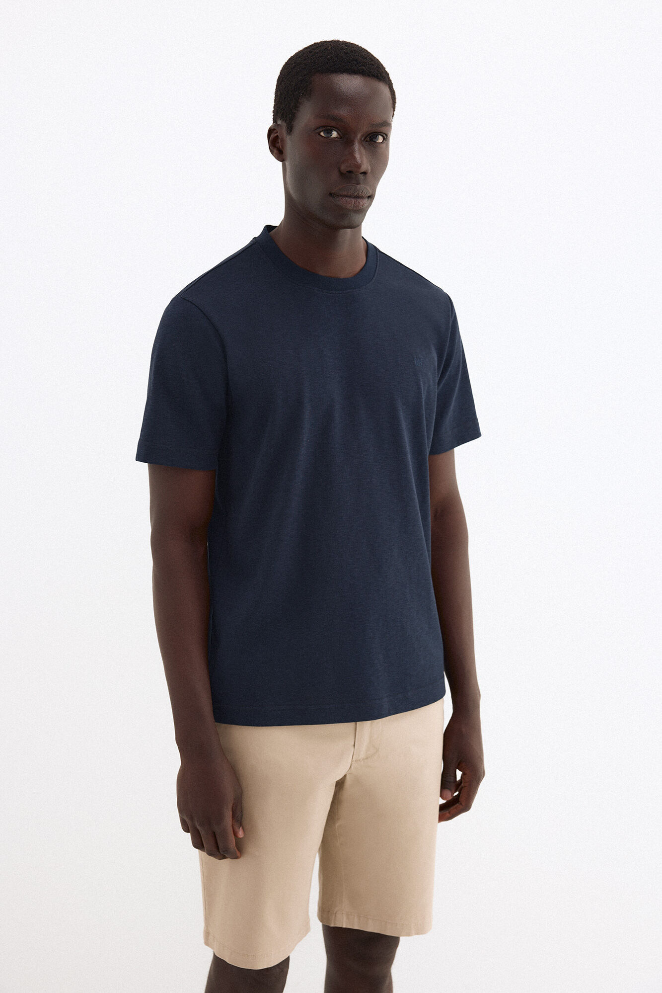Pedro del Hierro Plain T-shirt Blue