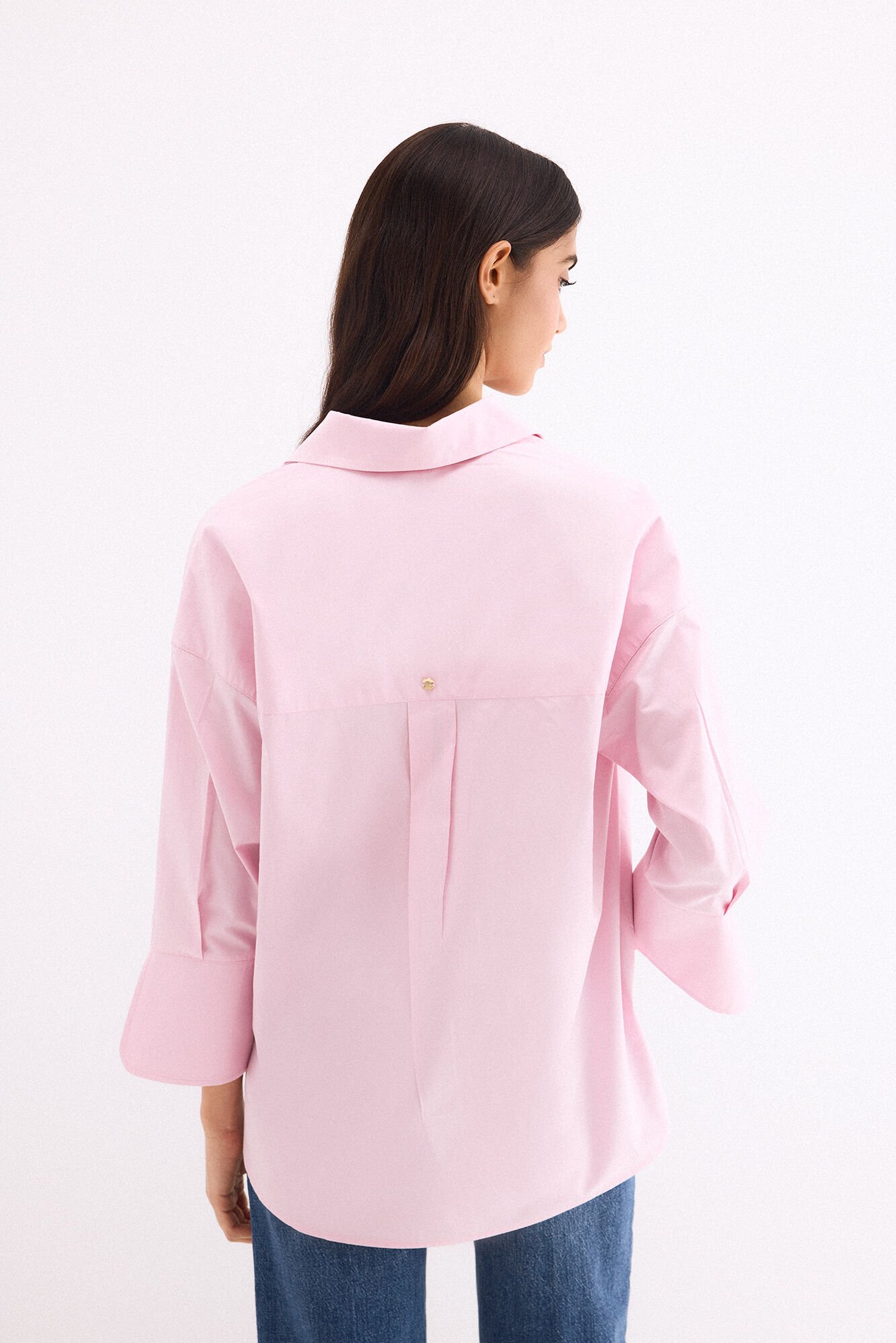 Pedro del Hierro Loose plain shirt Pink