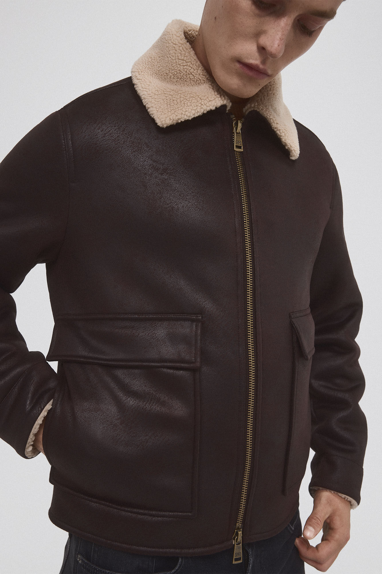 Pedro del Hierro Double-sided jacket Brown