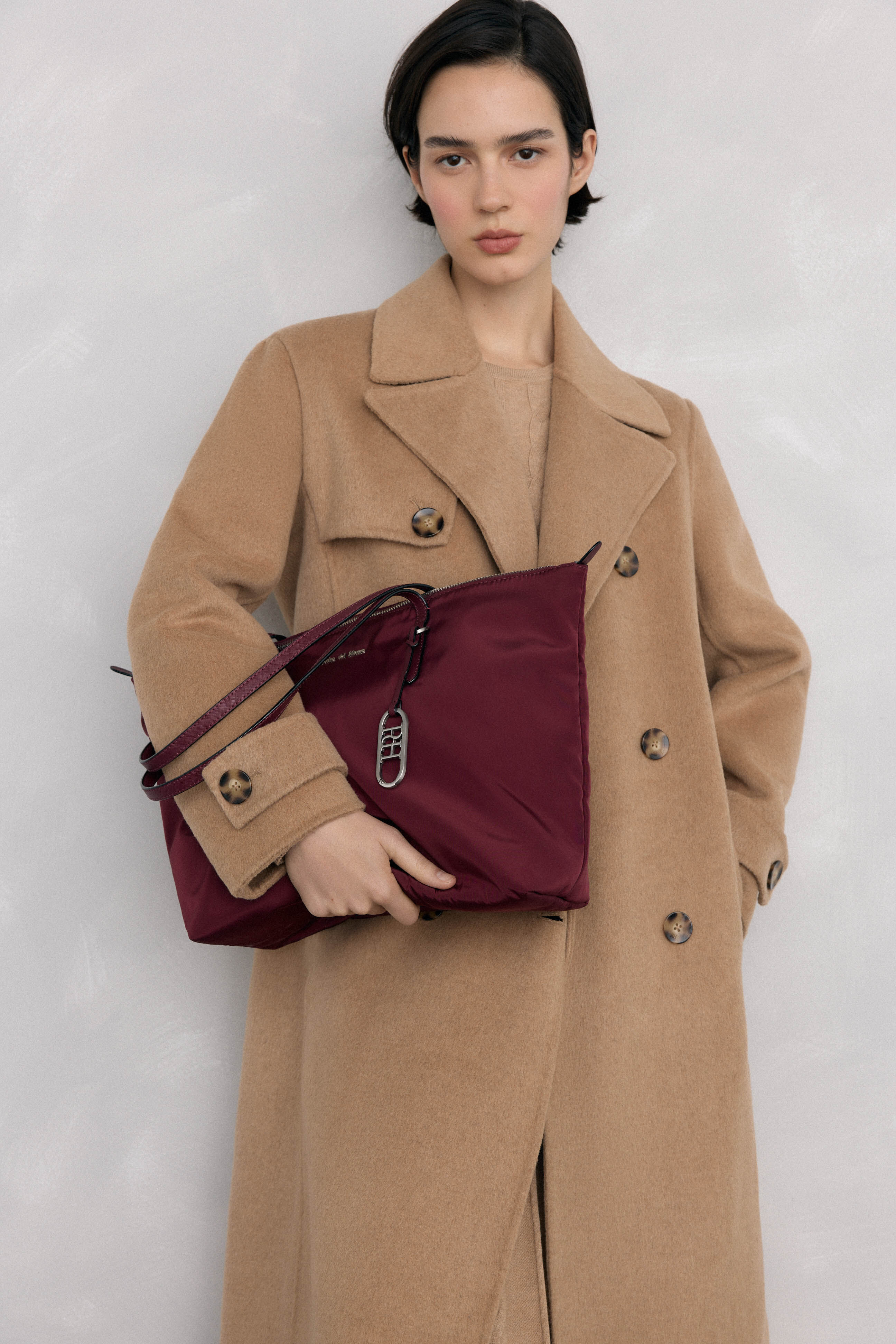 Pedro del Hierro Bolsa de compras de nylon com fecho-&eacute;clair