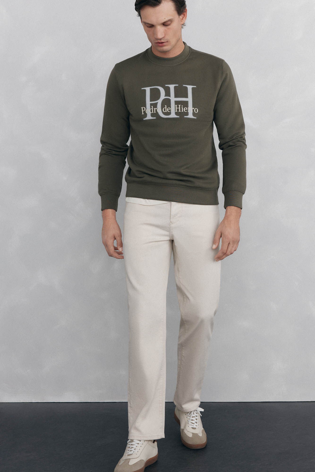 Pedro del Hierro Sweatshirt logo crew neck