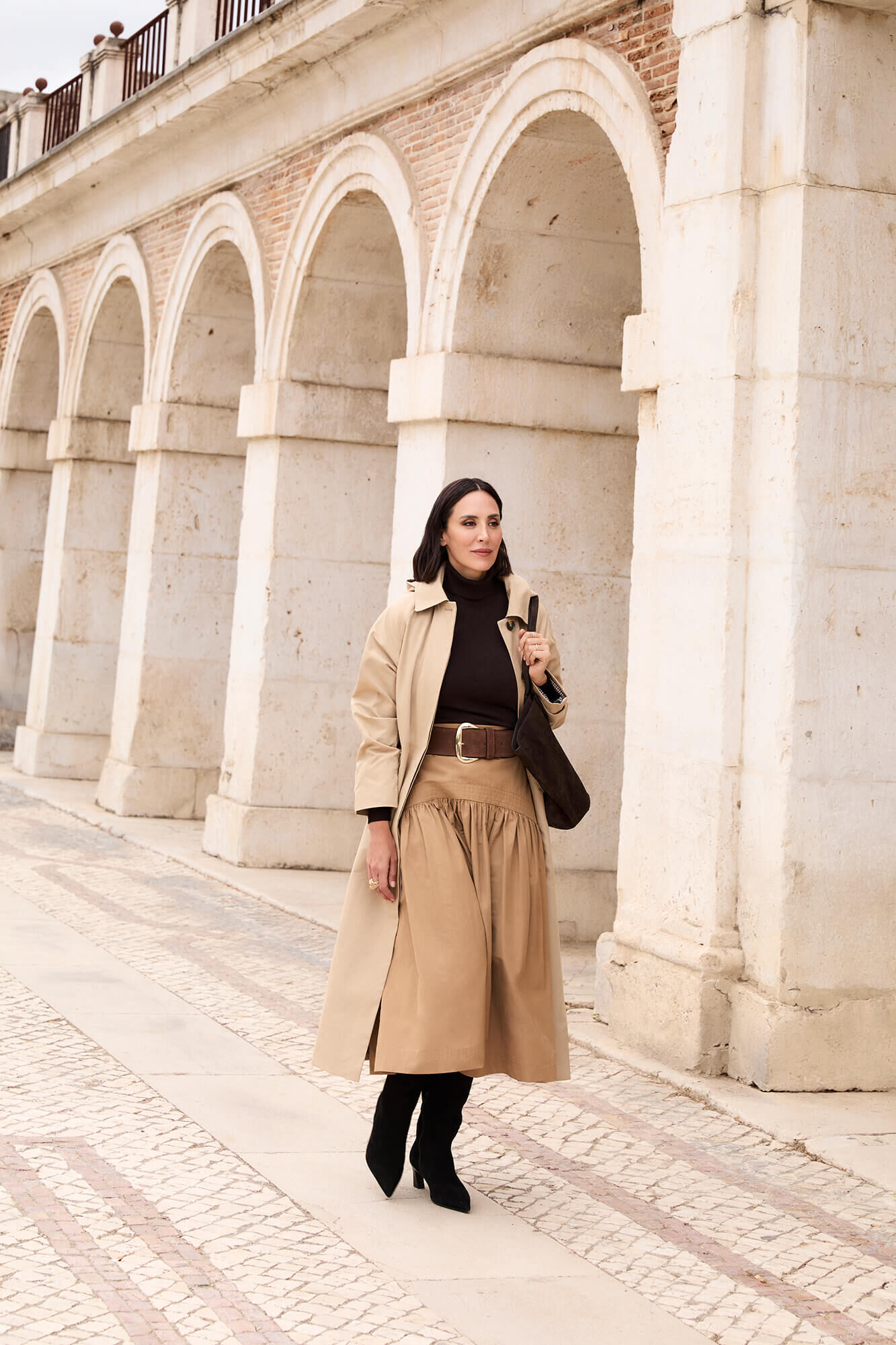 TFP by Tamara Falc&oacute; Falda tafeta abullonada