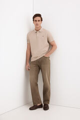 Pedro del Hierro Piqu&eacute; basic polo shirt Beige