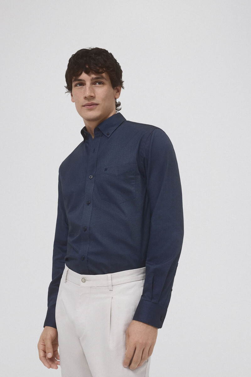 pedro del hierro Camisa non iron oxford liso En oferta Ropa