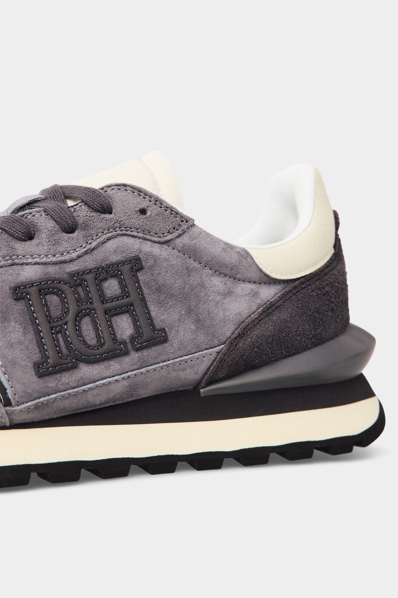 Pedro del Hierro Combined leather trainers Grey