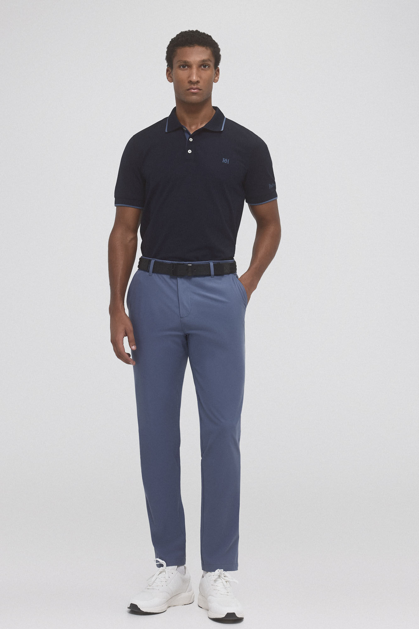Pedro del Hierro Plain golf polo Blue