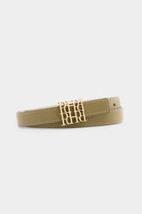 Pedro del Hierro Reversible leather belt Beige