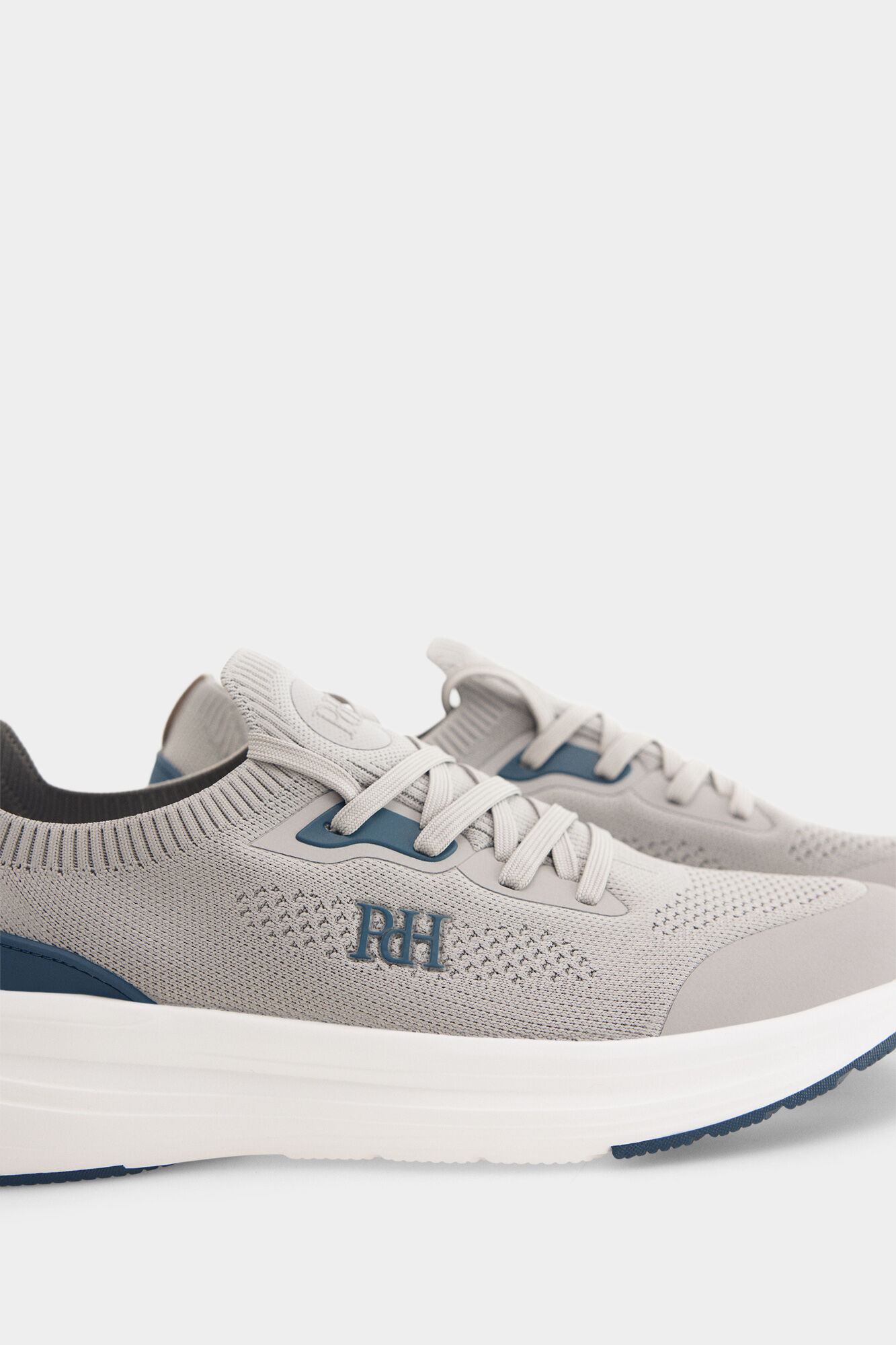 Pedro del Hierro Fabric lace-up sneaker Grey