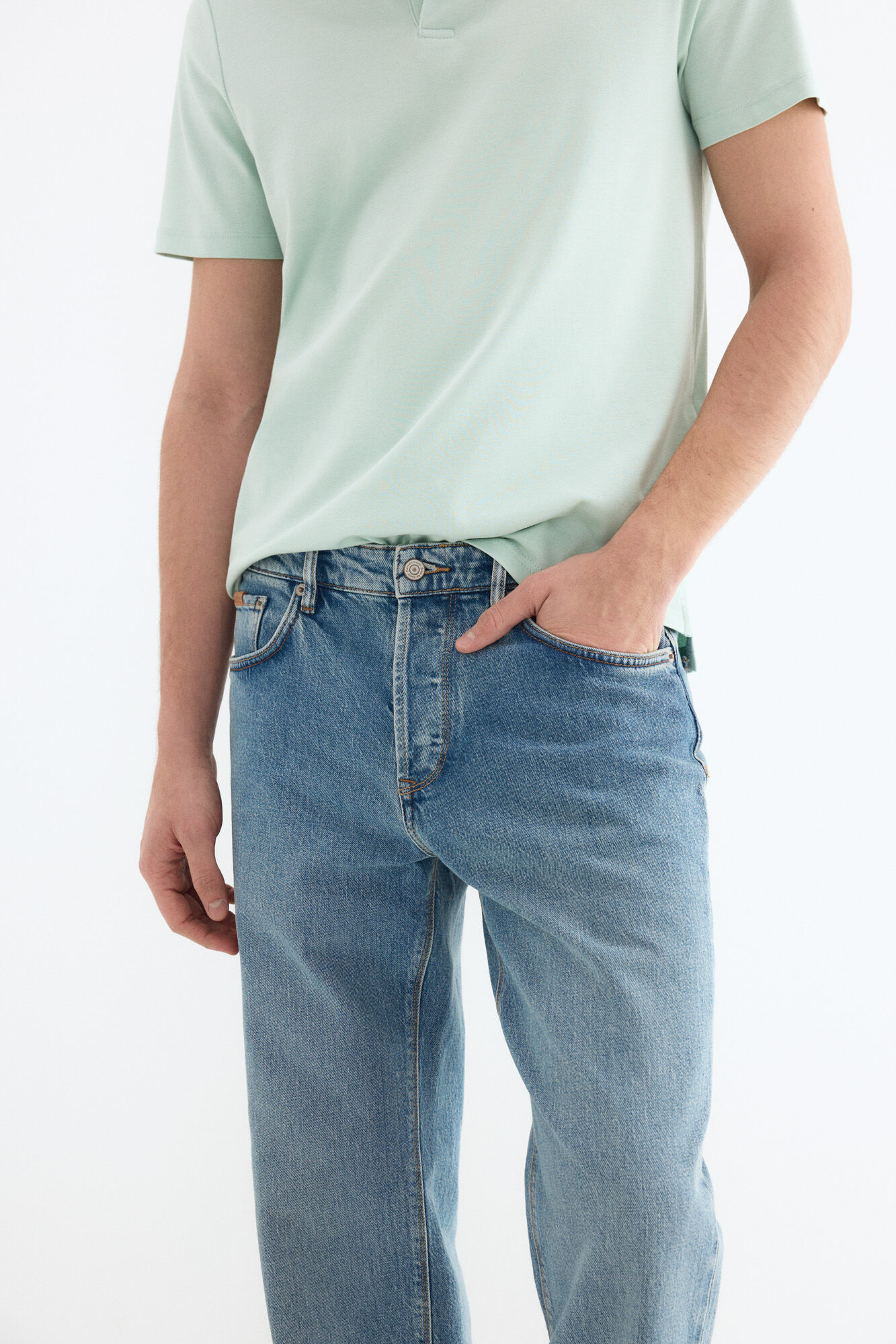 Pedro del Hierro New straight jeans Blue
